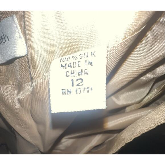 Amanda Smith 100% Silk Jacket W/ 2 Pairs Of 100% Silk Pants Women’s 12 Floral - Picture 11 of 16